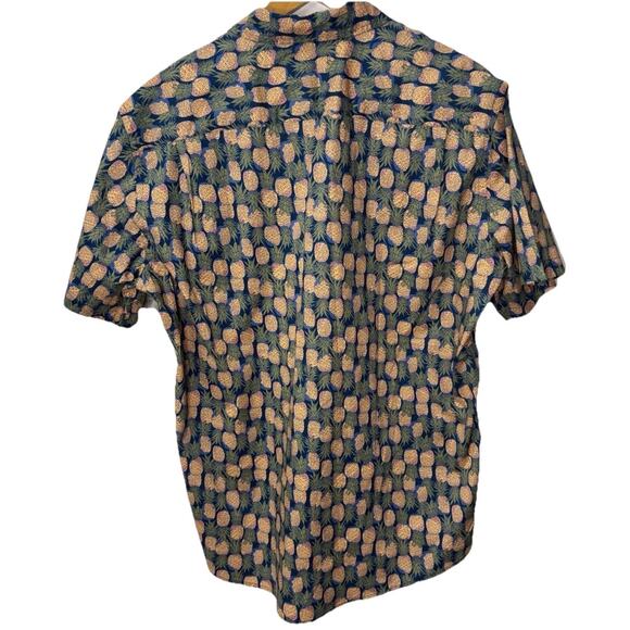 Amazon Essentials Pineapple Print Short-Sleeve Button-Down MEN’s Size XL NEW - Picture 5 of 9
